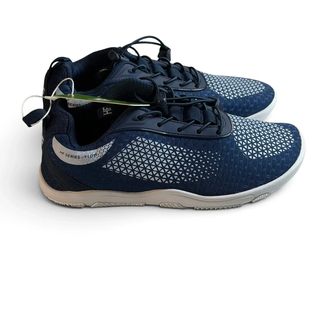 Hike Footwear HF Series Flow Barefoot Sneakers Navy Blue Wide Toe Box Size W6 M4